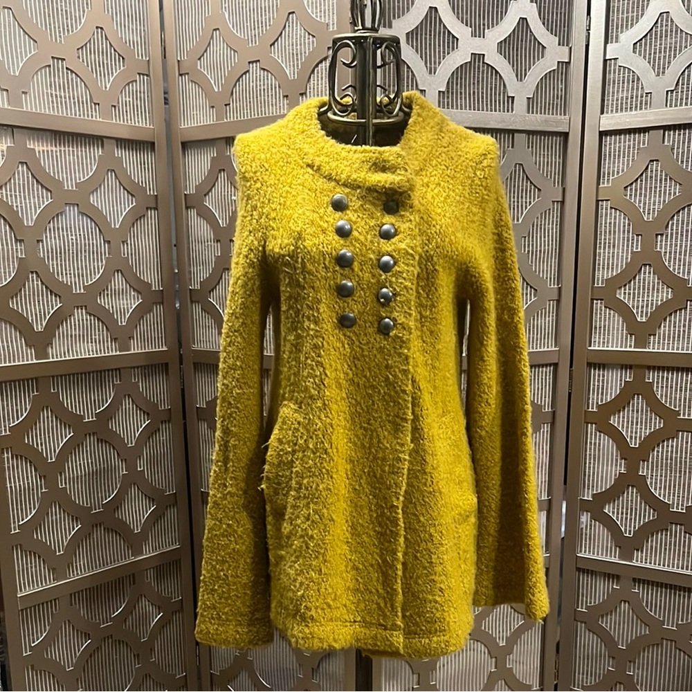 Mustard Textured Coat